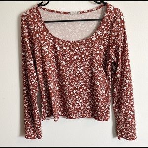 Olivia Rae Floral Long Sleeve Top